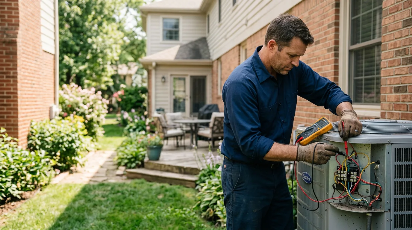 HVAC technician working near Orkney Springs, VA